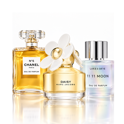 Zestaw 3 perfum | Chanel N°5 Eau de Parfum – 100 ml | Daisy Marc Jacobs Eau de Toilette – 100 ml | 11 11 Moon Lake & Skye Eau de Parfum – 50 ml