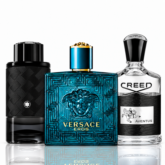 Zestaw 3 perfum | Explorer Extreme Montblanc, Eros Versace, Aventus Creed – 100ml