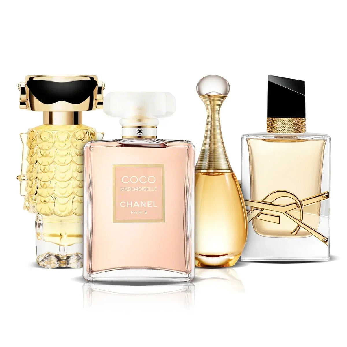 Zestaw 4 Perfum | Fame, Coco Mademoiselle, J'adore i Libre (100 ml)